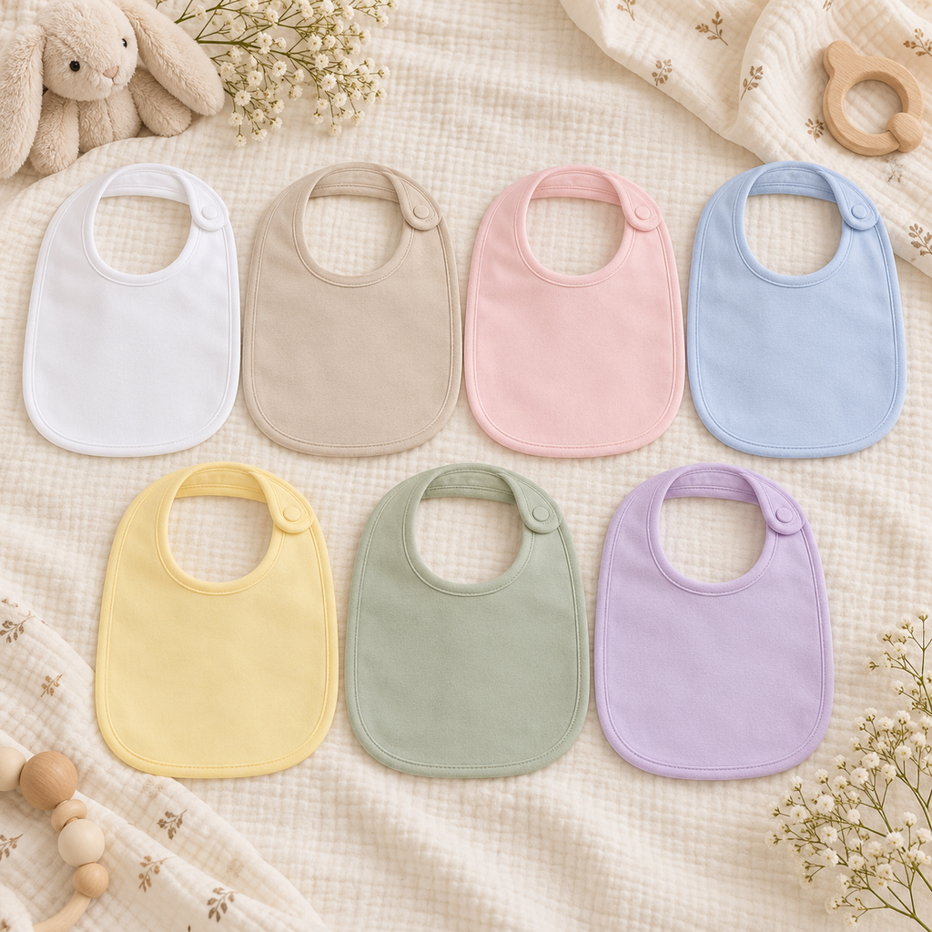 Palette de couleurs des bavoirs de bébé personnalisés