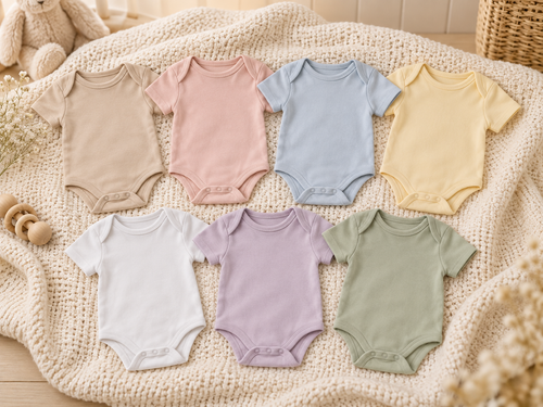 Palette de couleurs des bodies de bébé personnalisés