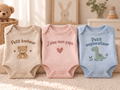 Bodies de bébé personnalisés avec phrases en français
